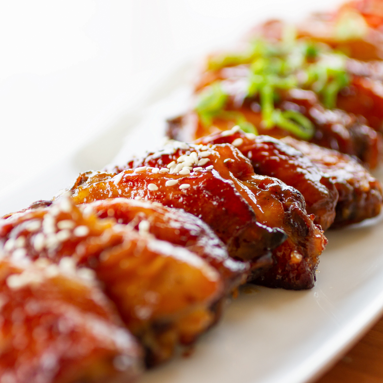 Baked Honey Sriracha Chicken Wings