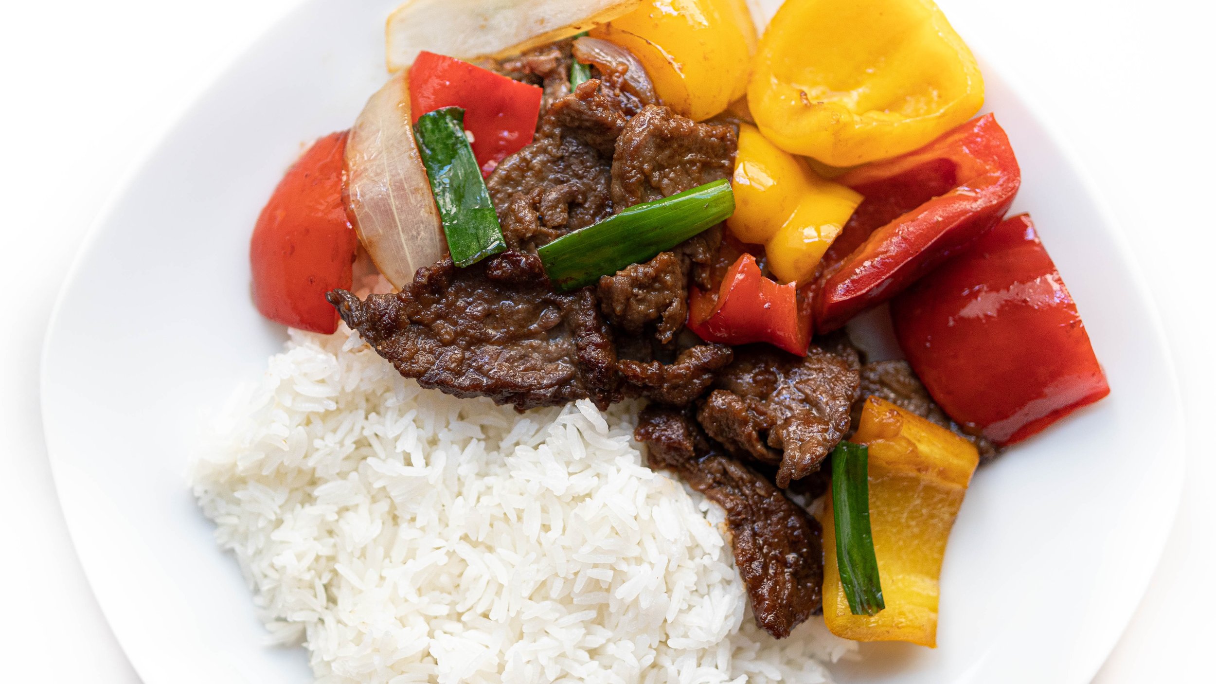 Mongolian Beef Stir Fry with Bell Peppers
