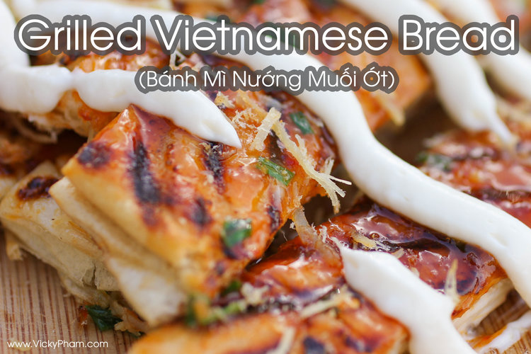 Grilled Vietnamese Bread with Salt & Chili (Banh Mi Nuong Muoi Ot)