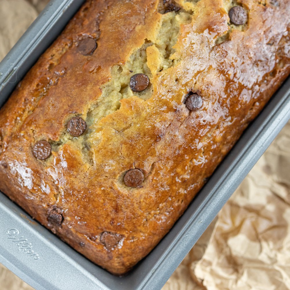 Perfectly Moist Banana Loaf Bread (Not too Sweet)