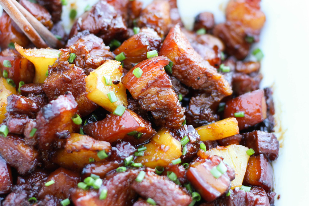 Vietnamese Caramelized Pork Belly and Pineapple (Thit Kho Thom)