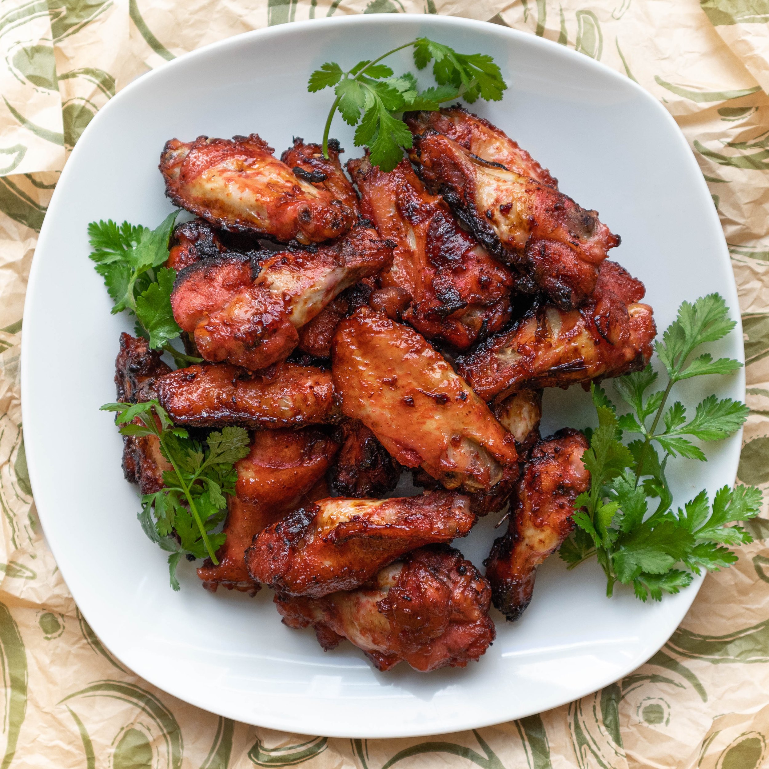 Air Fried Char Siu Chicken Wings (Canh Ga Xa Xiu)