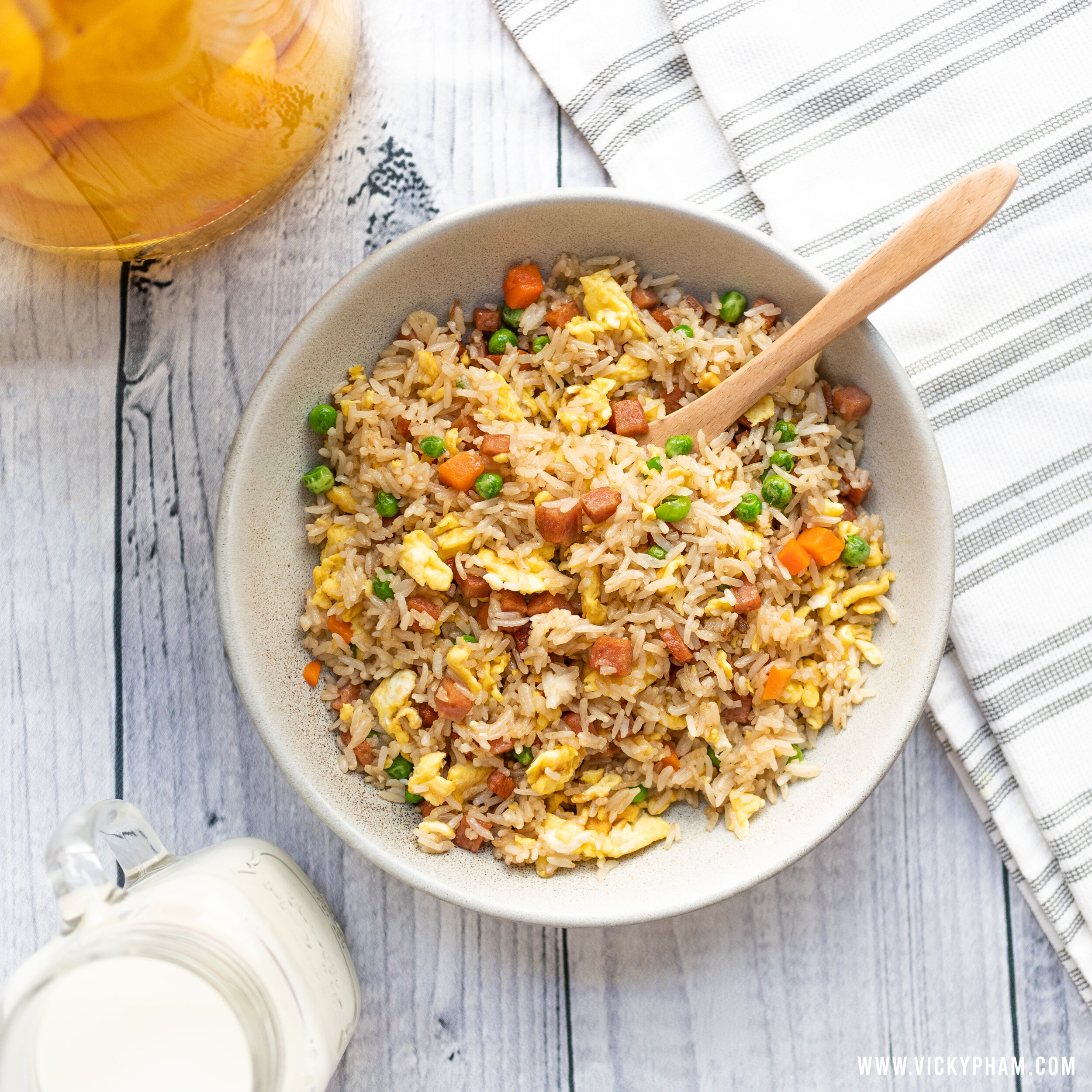 Spam Fried Rice with Oyster Sauce
