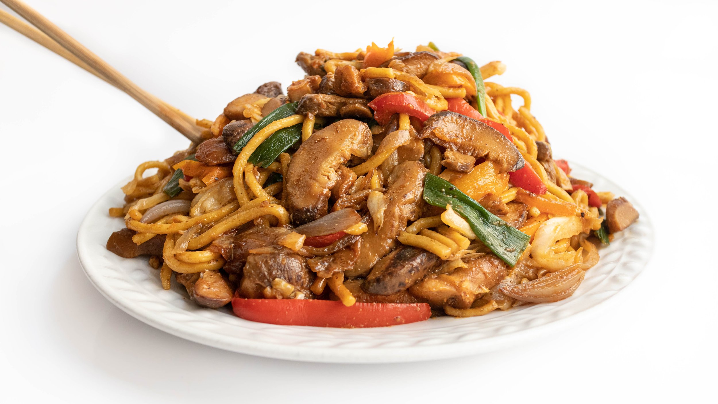 Vegetarian Yakisoba (Japanese Stir-Fried Noodles)