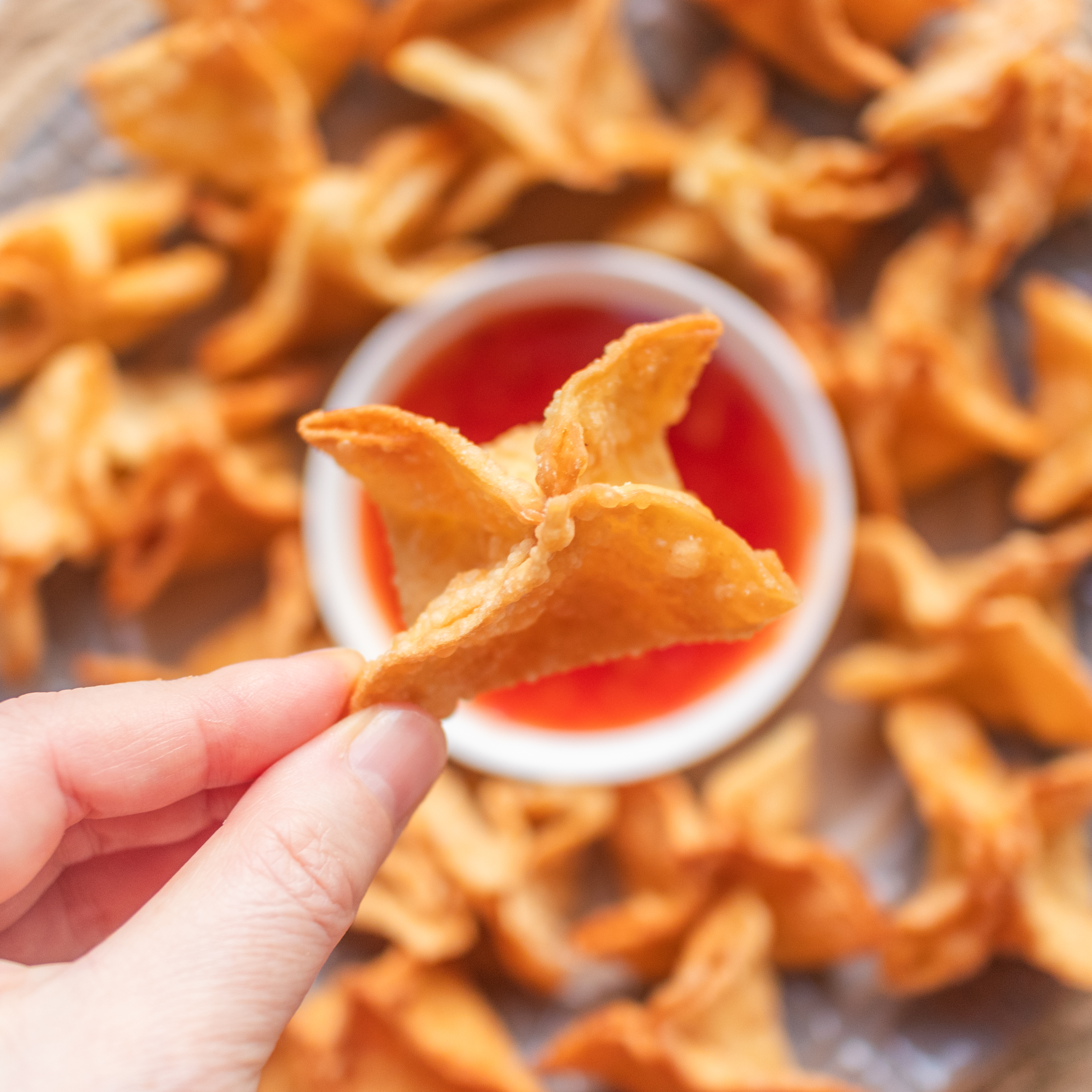 Cream Cheese Wontons (Hoành Thánh Chiên Phô Mai)
