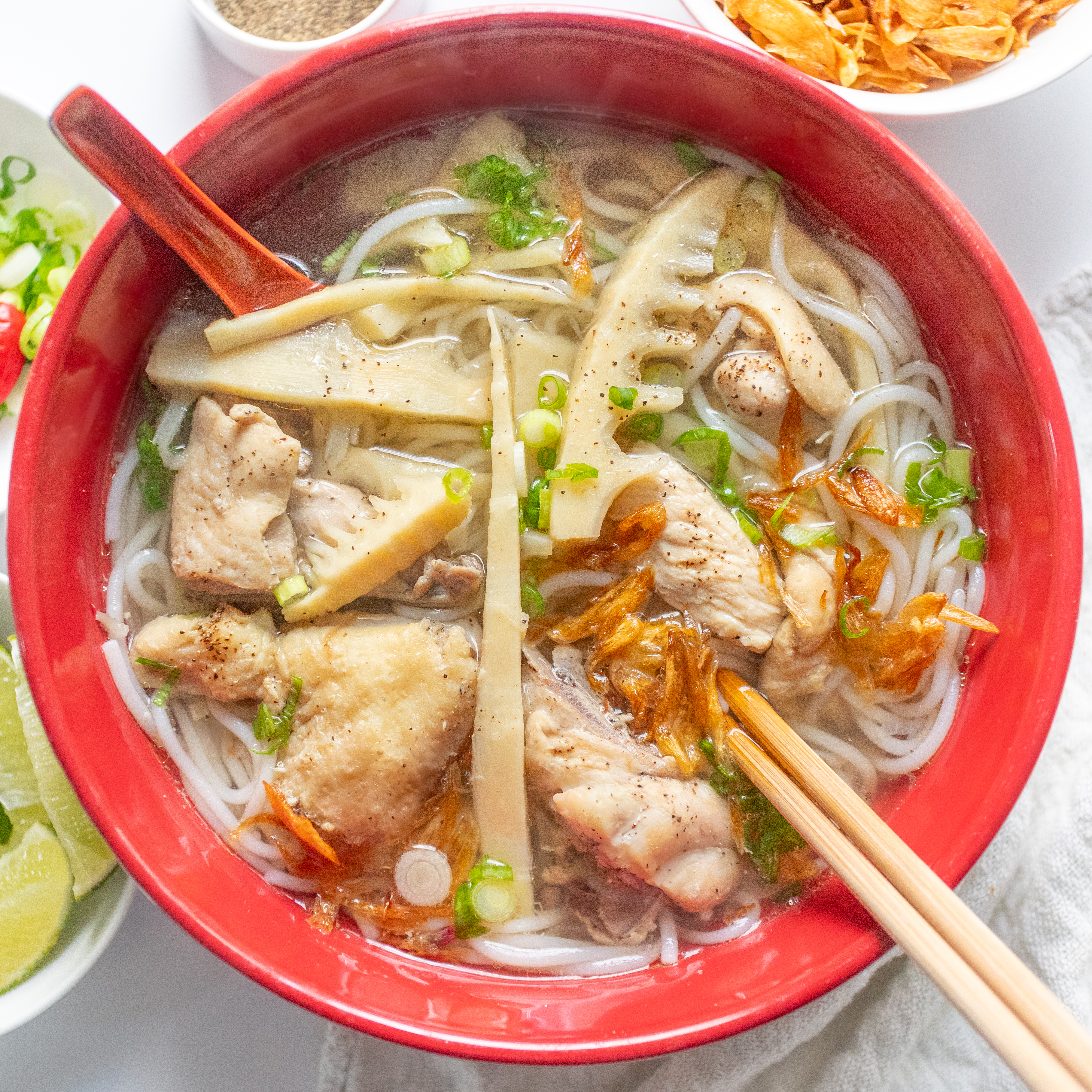 Chicken Bamboo Noodle Soup (Bún Măng Gà)