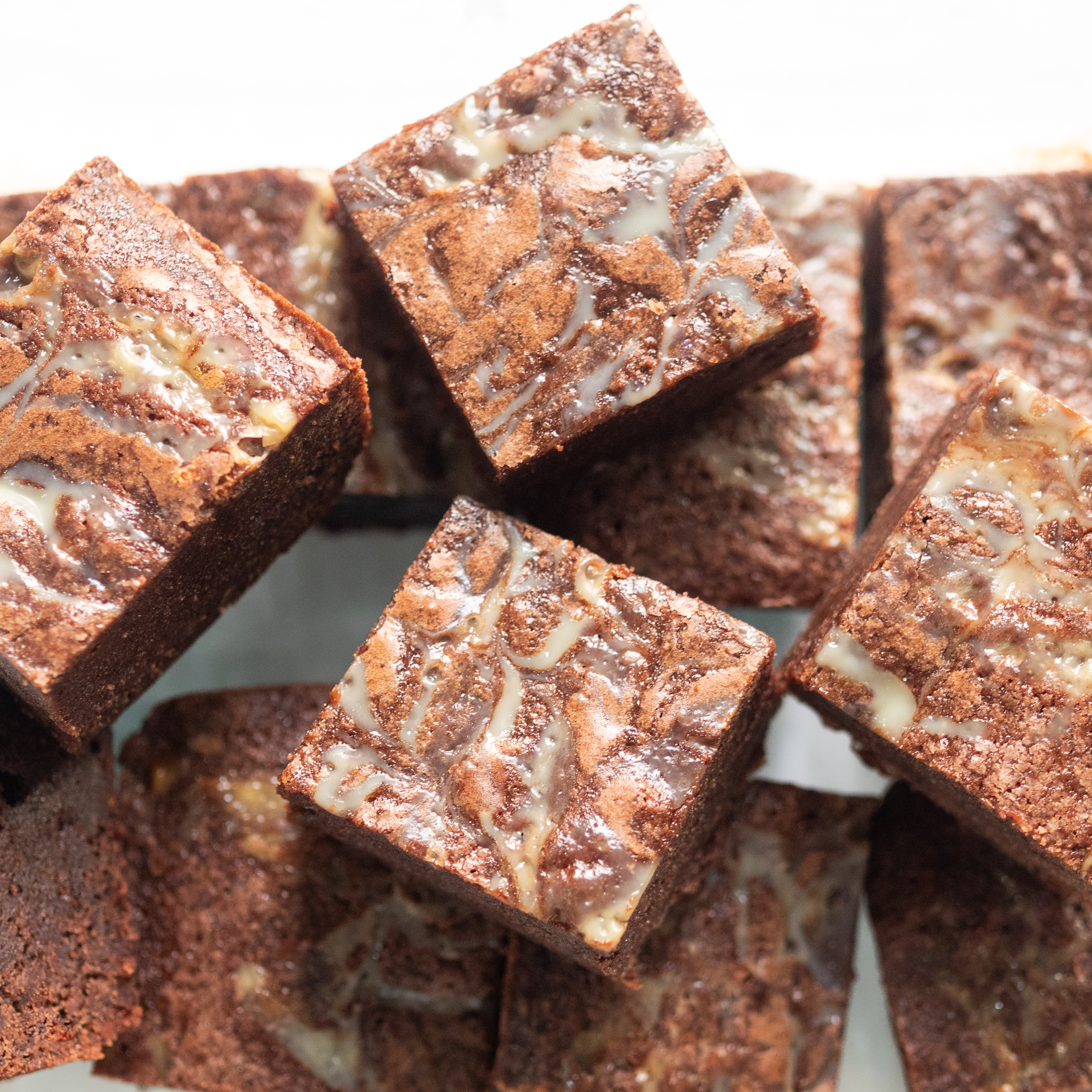 Vietnamese Coffee Brownies with Sweetened Condensed Milk