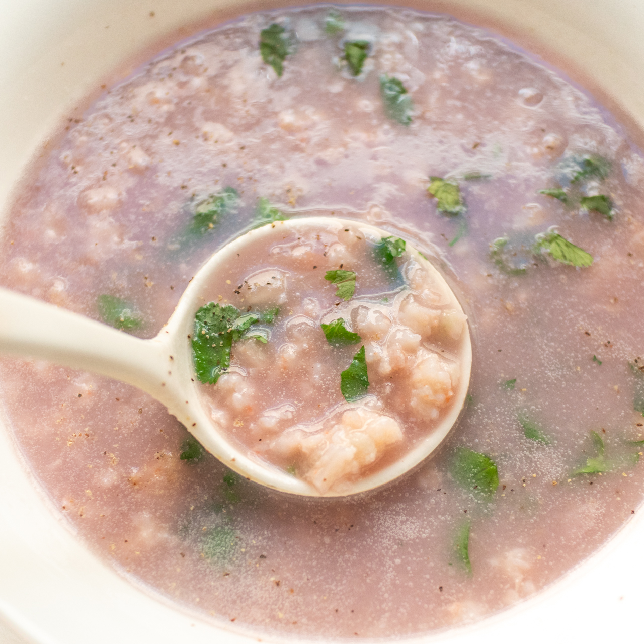 Canh Khoai Mỡ (Vietnamese Purple Yam Soup)