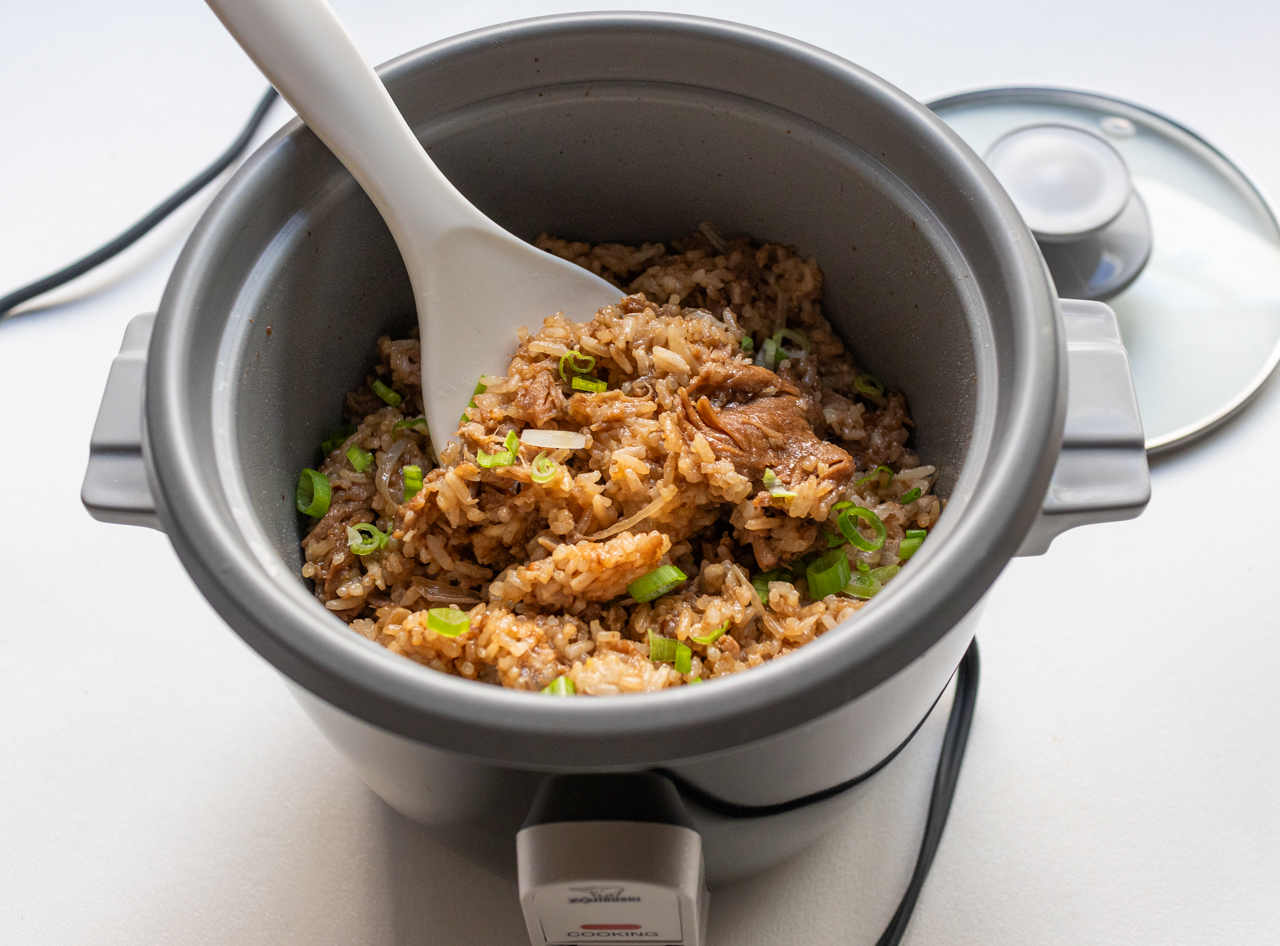 Mini Rice Cooker Beef Bowls (Easy Dorm Meal)